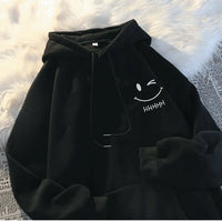 Cozy Smiling Face Cashmere Hoodie™