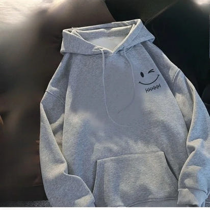 Cozy Smiling Face Cashmere Hoodie™